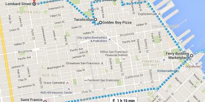 San Francisco chinatown loop toer kaart