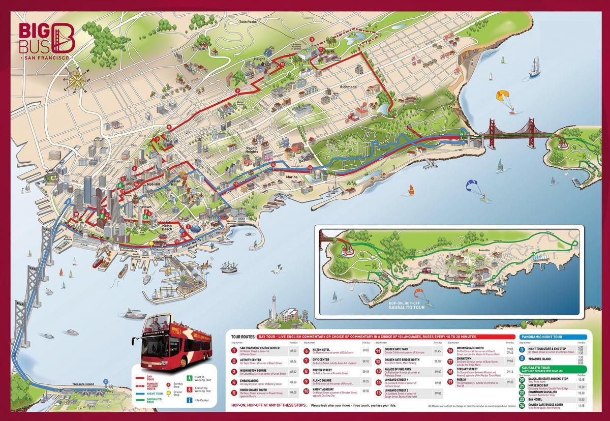 groot bus kaart San Francisco