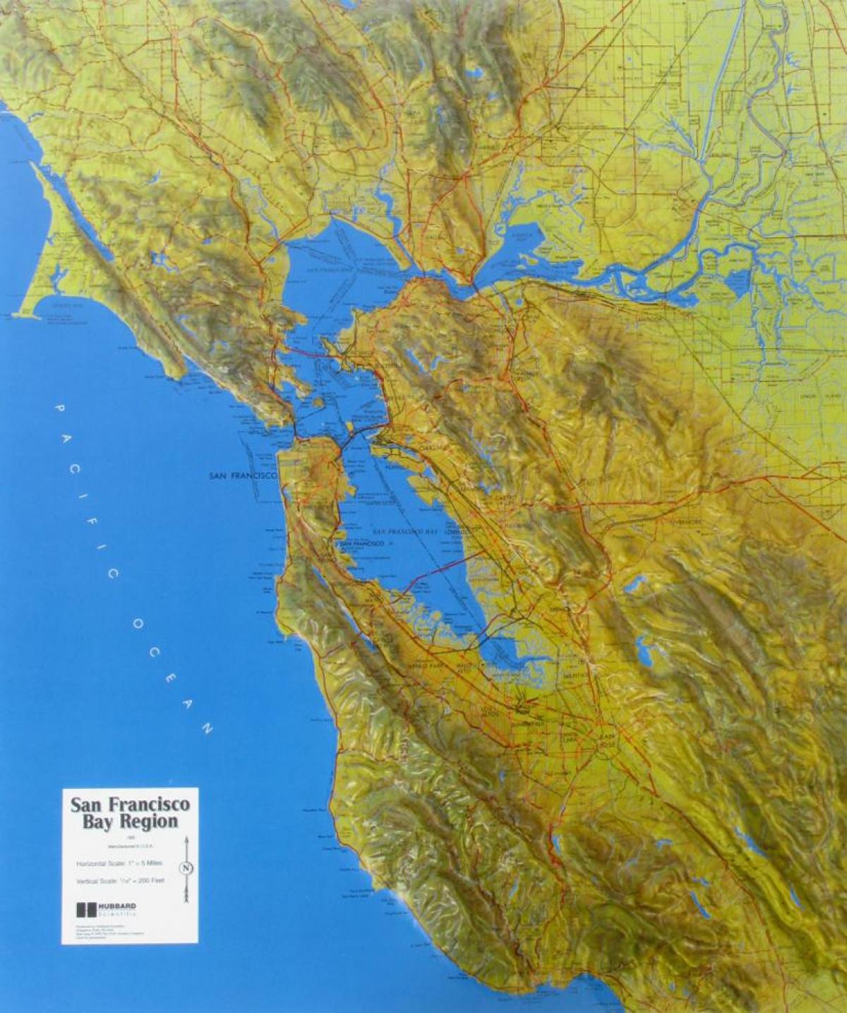 Kaart van San Francisco verligting
