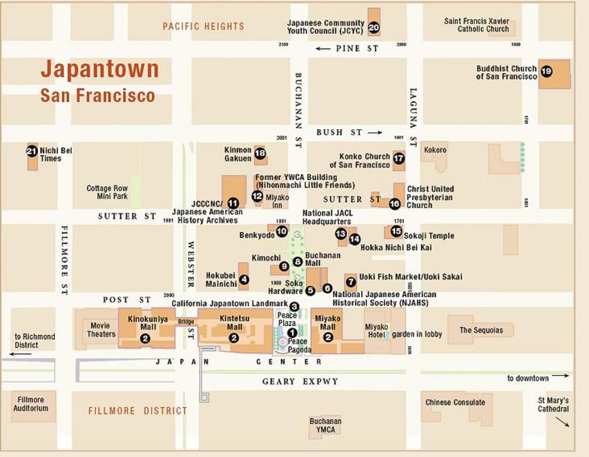 Kaart van voorraad San Francisco