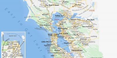 San Francisco kaart gebiede