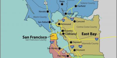 San Francisco bay op'n kaart