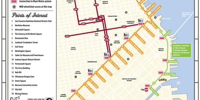 SFO tram kaart