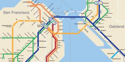 SFO metro kaart